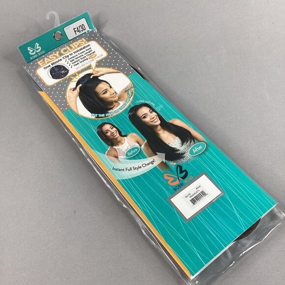 Hair Topper #F4/30 Brown 20” Straight Clip-In Crown Piece Weavelet Synthetic - Picture 5 of 5